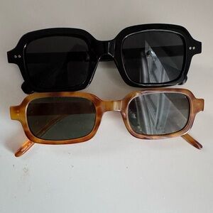 Black and Brown Sunglasses Set